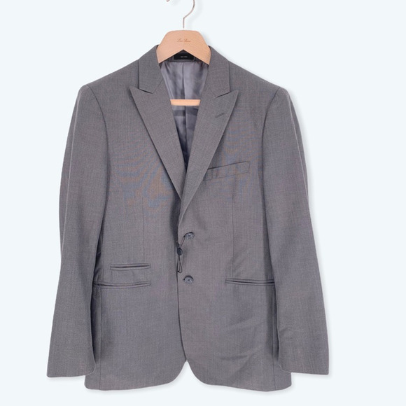 Hugo Boss Two Button Sport Coat Blazer Jacket Gray 40R